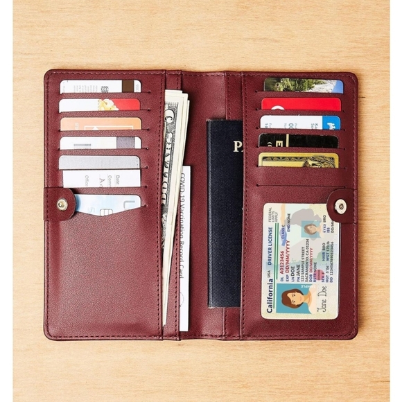 Lark & Ives Continental Snap Wallet - burgundy - Picture 5 of 5